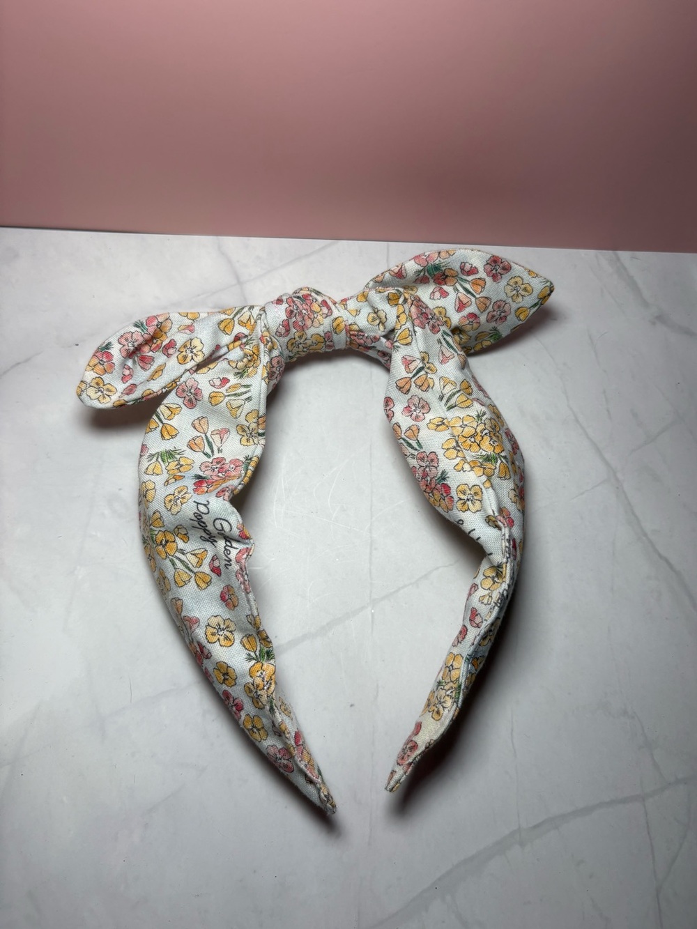 🌸 Floral Print Bow Headband